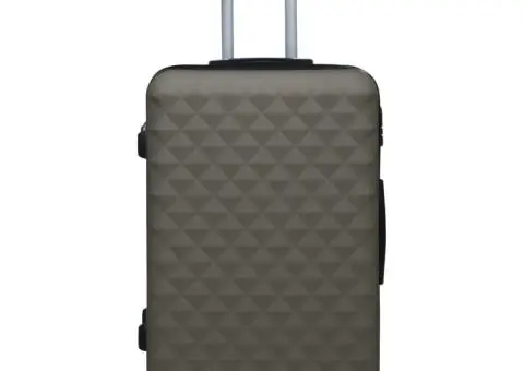 Set de valize cu carcasă rigidă, 2 piese, antracit, ABS - 2/5