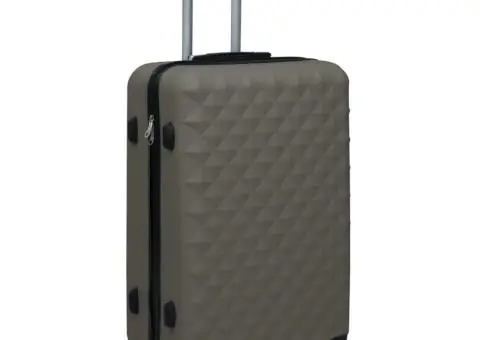 Set de valize cu carcasă rigidă, 2 piese, antracit, ABS - 3/5