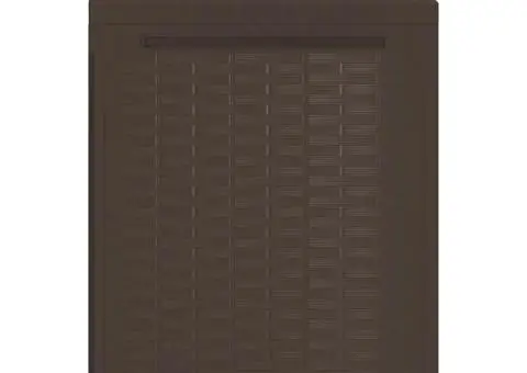 Ladă de depozitare pentru grădină, maro, 114 x 47 x 60 cm - 4/5