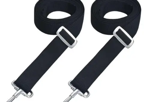 Centuri superioare Bimini, 2 buc., textil & oțel inoxidabil - 3/5