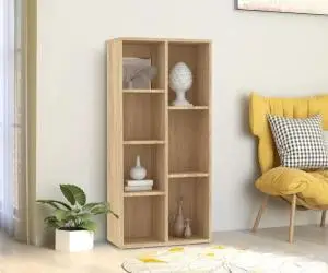 vidaXL Bibliotecă, stejar Sonoma, 50x25x106 cm, lemn prelucrat