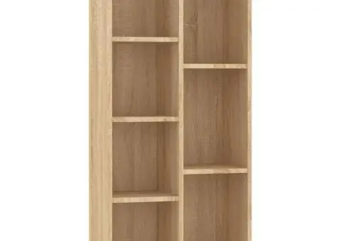 Bibliotecă, stejar Sonoma, 50x25x106 cm, lemn prelucrat - 2/5
