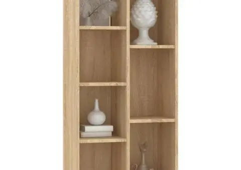 Bibliotecă, stejar Sonoma, 50x25x106 cm, lemn prelucrat - 3/5