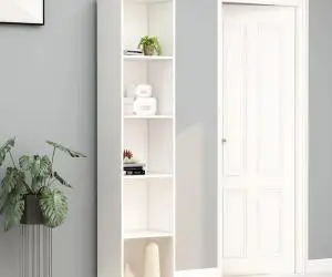 vidaXL Bibliotecă, alb, 40x30x189 cm, lemn prelucrat