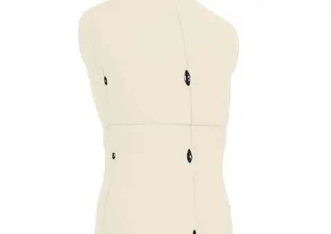 Manechin croitorie reglabil bărbați, crem, dimensiune 37-45 - 4/5