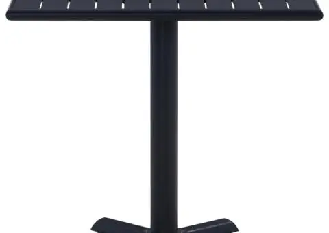 Masă de grădină, negru, 80 x 80 x 75 cm - 3/5