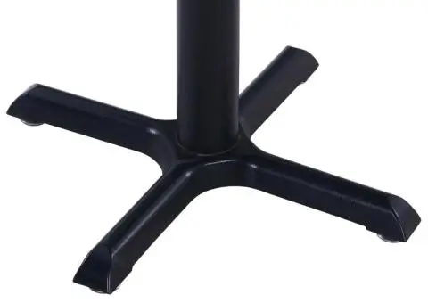 Masă de grădină, negru, 80 x 80 x 75 cm - 5/5