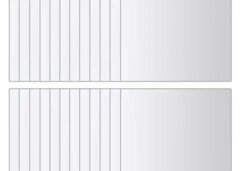 Plăci de oglindă, 48 buc., sticlă, pătrat - 2/5