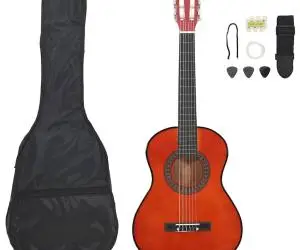 vidaXL Set de chitară clasică de începători, 8 piese, 1/2 34"