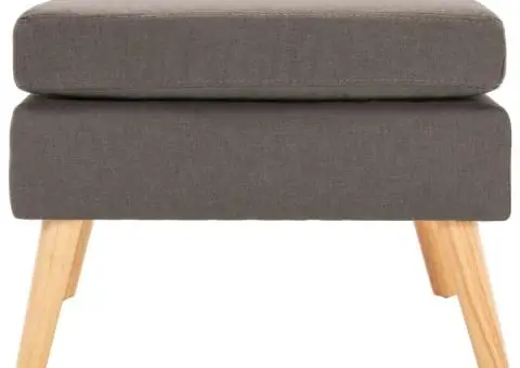 Taburet, gri taupe, material textil - 2/5