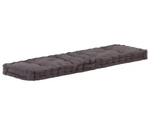 vidaXL Pernă podea canapea din paleți antracit 120 x 40 x 7 cm bumbac