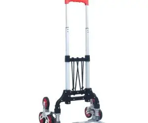 vidaXL Cărucior pliabil pentru scări, 70 kg, argintiu, aluminiu