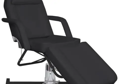 Masă de masaj, negru, 180x62x(87-112) cm - 1/5