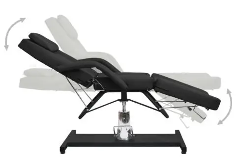 Masă de masaj, negru, 180x62x(87-112) cm - 3/5