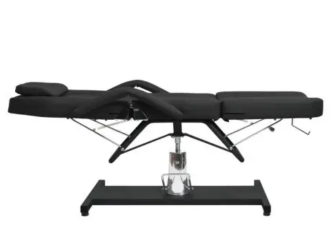 Masă de masaj, negru, 180x62x(87-112) cm - 4/5