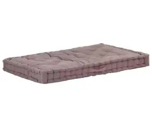 vidaXL Pernă podea canapea din paleți, gri taupe, 120x80x10 cm bumbac