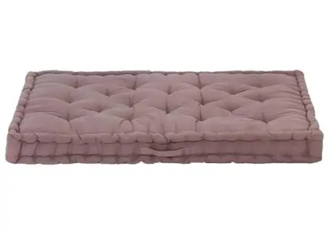 Pernă podea canapea din paleți, gri taupe, 120x80x10 cm bumbac - 3/5