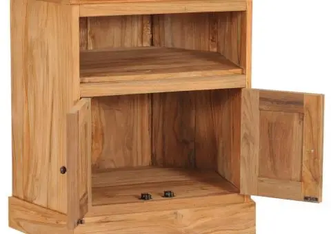 Dulap de colț, 60x45x60 cm, lemn masiv de tec - 2/5