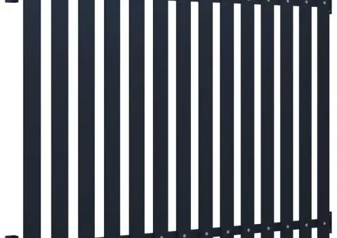 Panou de gard, antracit, 170,5x170cm, oțel vopsit electrostatic - 2/4