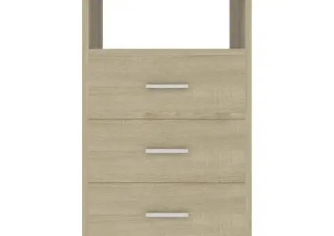 Dulap cu sertare, stejar sonoma, 40x50x76 cm, lemn compozit - 4/5