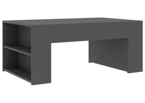 Măsuță de cafea, gri, 100 x 60 x 42 cm, lemn prelucrat - 2/5