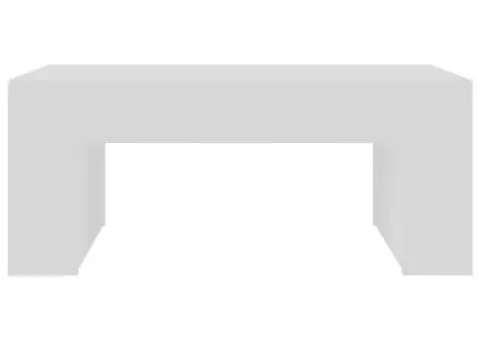 Măsuță de cafea, alb, 100 x 60 x 42 cm, lemn prelucrat - 4/5