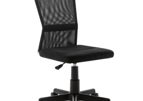 Scaun de birou, negru, 44x52x100 cm, plasă textil - 1/5