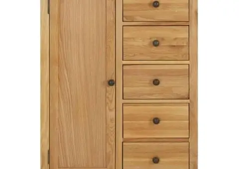 Șifonier, 76 x 52 x 105 cm, lemn masiv de stejar - 3/5