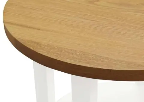 Masă de lampă, 40 x 50 cm, lemn masiv de stejar - 4/5