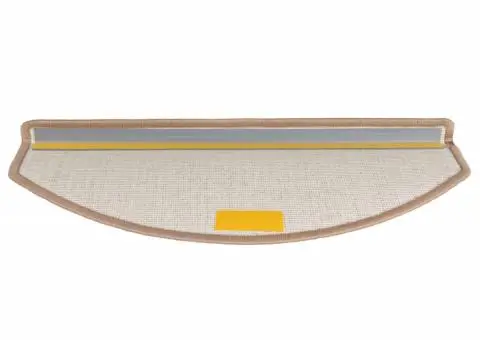 Covorașe pentru trepte scară, 15 buc., maro deschis, 65x24x4 cm - 5/5