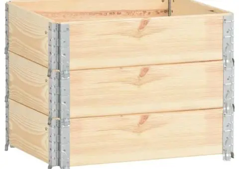 Rame pentru paleți, 3 buc., 60 x 80 cm, lemn masiv de pin - 2/5