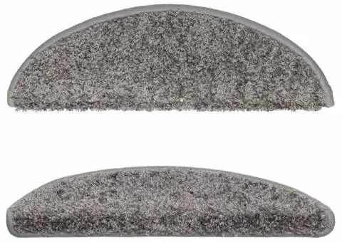 Covorașe pentru trepte scară, 15 buc., gri, 56x17x3 cm - 4/5