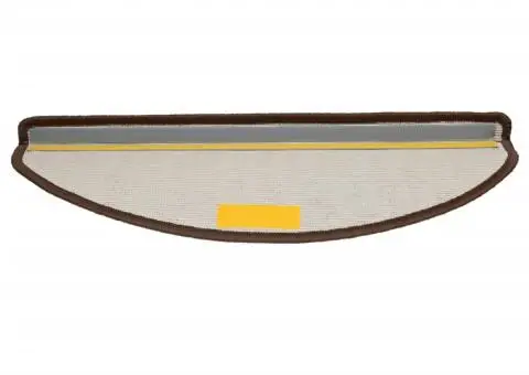 Covorașe pentru trepte scară, 15 buc., maro, 65 x 21 x 4 cm - 5/5