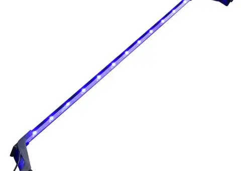 Lampă LED pentru acvariu, cu cleme, albastru/alb, 90-105 cm - 1/5