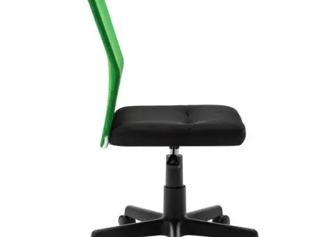 Scaun de birou, negru și verde, 44x52x100 cm, plasă textilă - 4/5