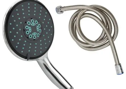Cap duș de mână multifuncțional cu furtun de 1,5 m, crom - 1/5