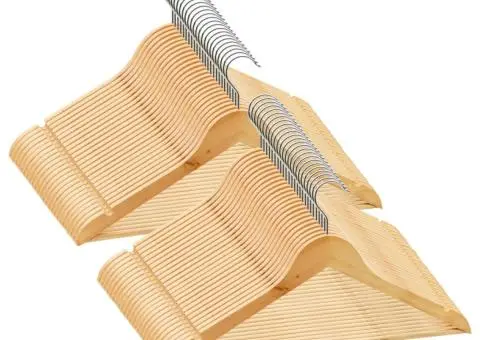 Set de umerașe anti-alunecare, 50 buc. lemn esență tare - 2/5