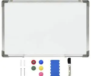 vidaXL Tablă magnetică albă cu ștergere uscată 60x40 cm oțel