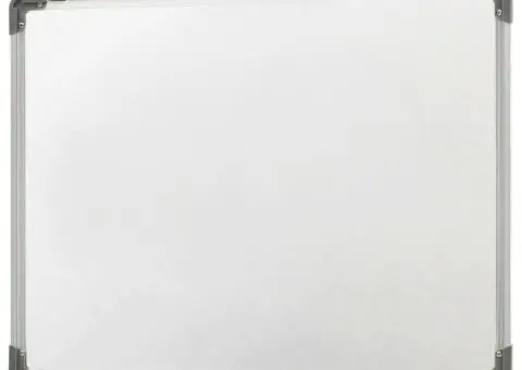 Tablă magnetică albă cu ștergere uscată 90x60 cm oțel - 4/5