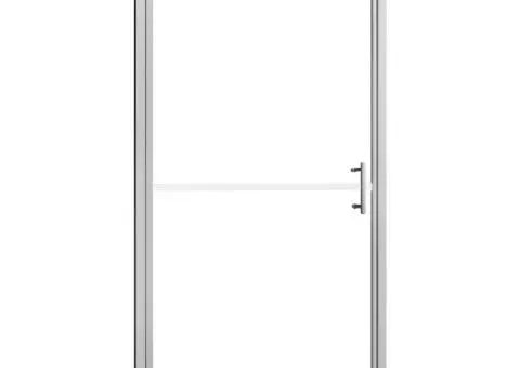 Ușă de duș, 91 x 195 cm, sticlă securizată mată - 2/5