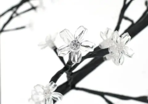 Pom Crăciun, 220 LED-uri alb rece, flori de cireș, 220 cm - 5/5