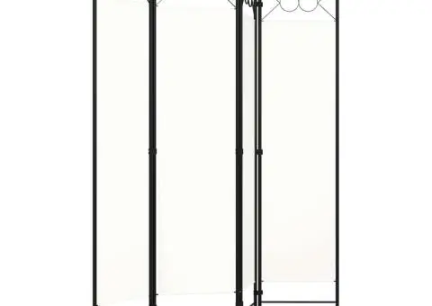 Paravan de cameră cu 4 panouri, alb, 160x180cm - 2/5