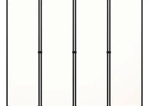 Paravan de cameră cu 4 panouri, alb, 160x180cm - 3/5