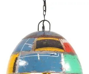 Lustră industrială vintage, 25 W, multicolor, 41cm, rotund, E27