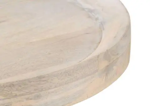 Masă laterală, Ø60 x 75 cm, lemn masiv de mango - 3/5