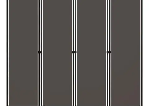 Paravan de cameră cu 4 panouri, antracit, 160x180 cm - 1/5