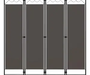 vidaXL Paravan de cameră cu 4 panouri, antracit, 160x180 cm