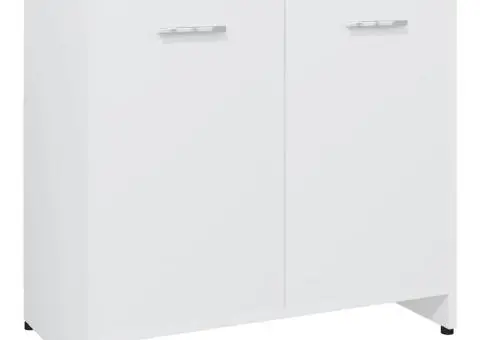 Dulap de baie, alb, 60x33x61 cm, lemn prelucrat - 2/5