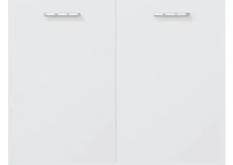 Dulap de baie, alb, 60x33x61 cm, lemn prelucrat - 5/5