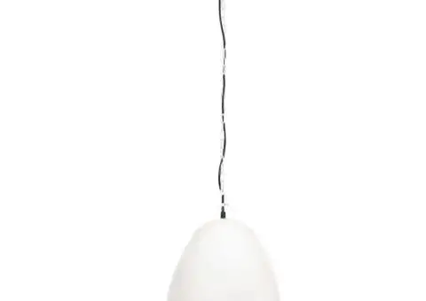 Lampă suspendată industrială, 25 W, alb, 42 cm, E27, rotund - 4/5